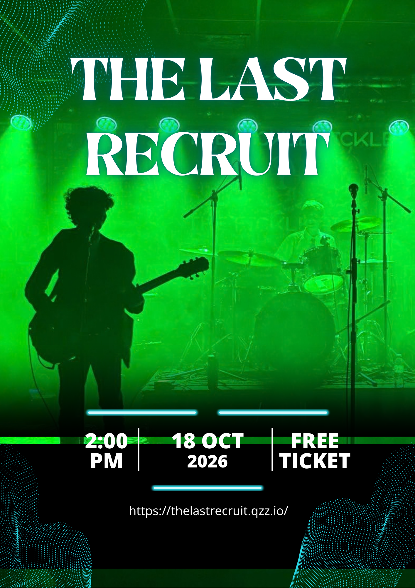 The Last Recruit concert poster